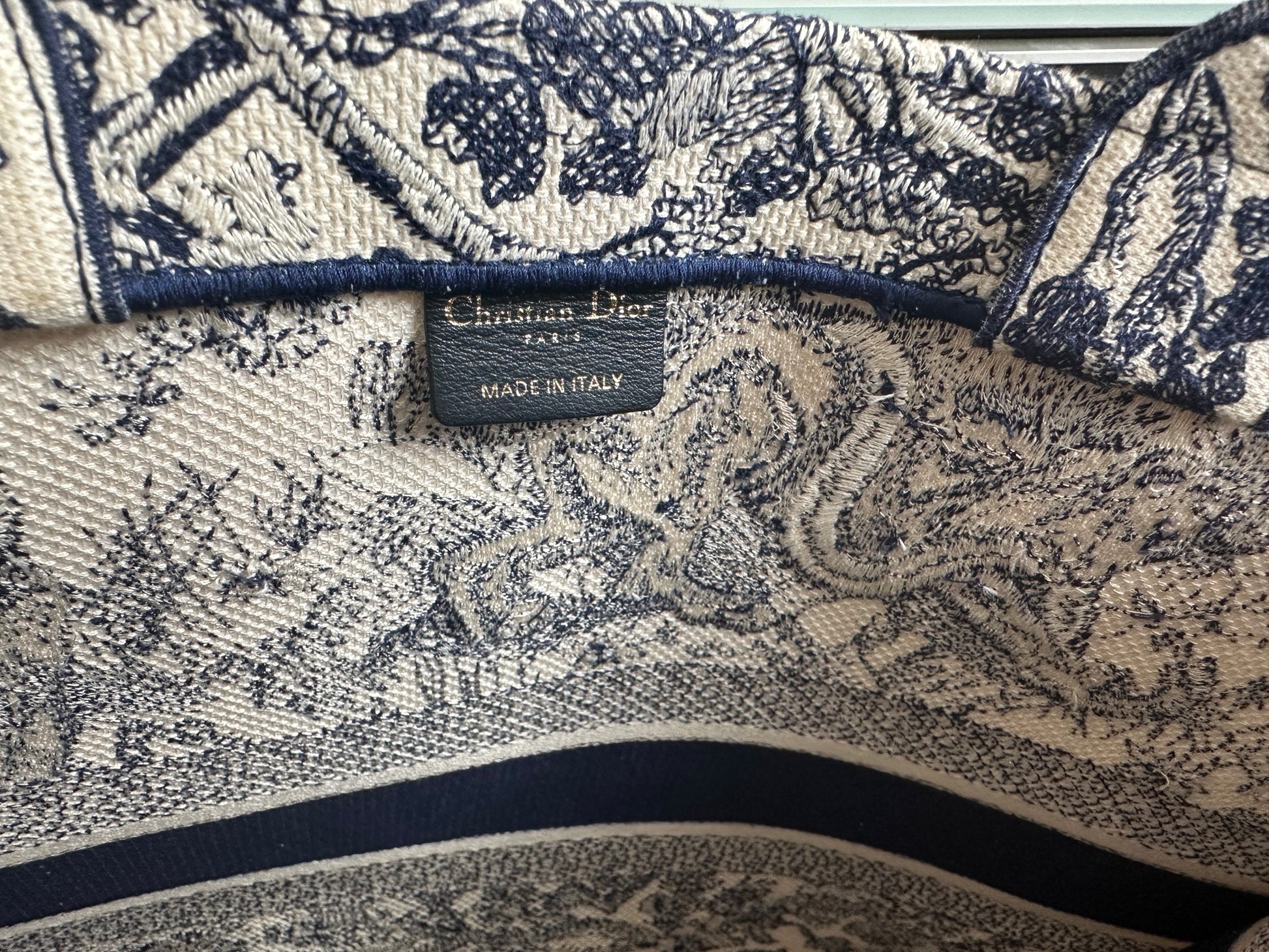 Christian Dior Book Tote Bag Large