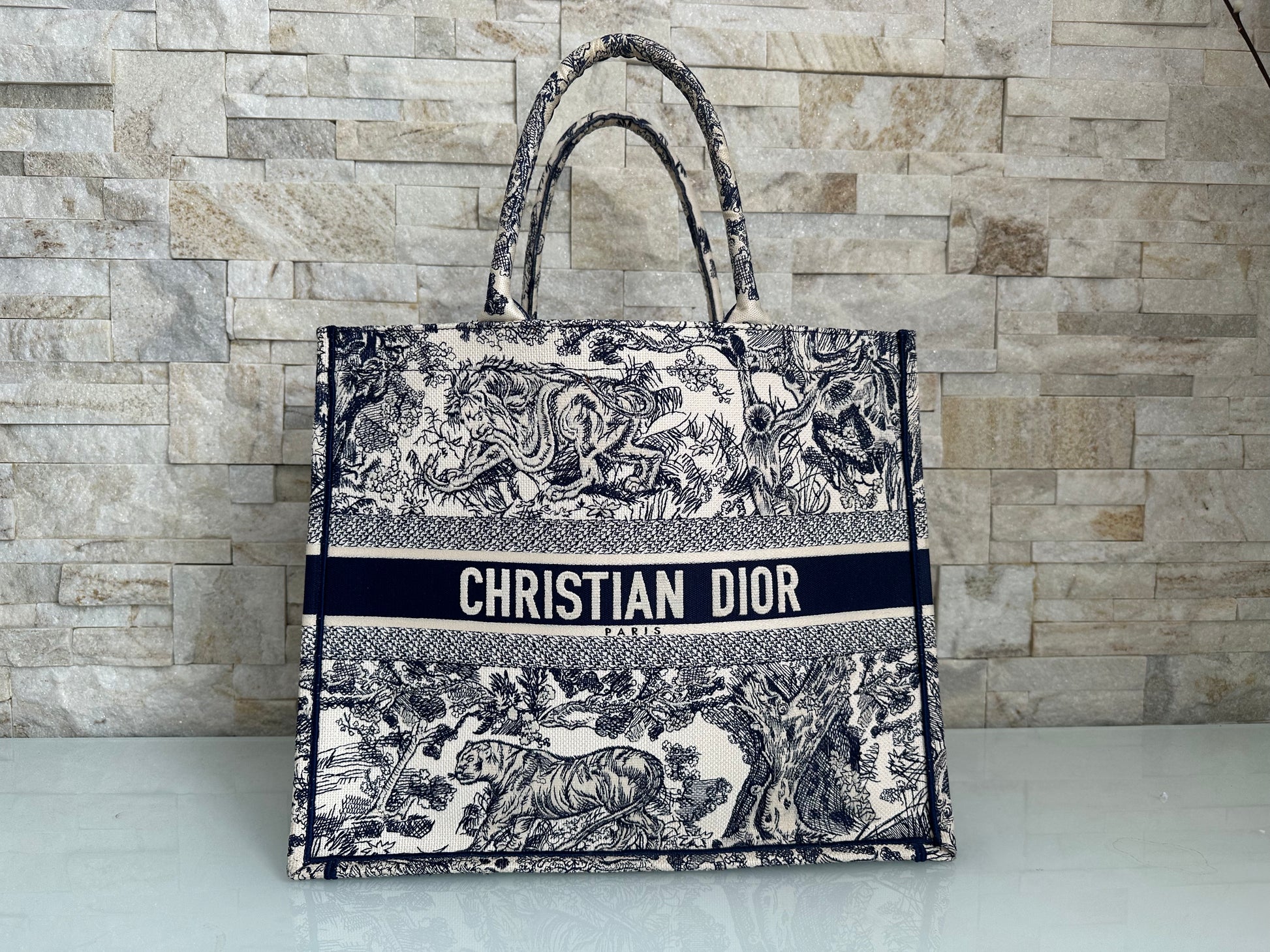 Christian Dior Book Tote Bag Large