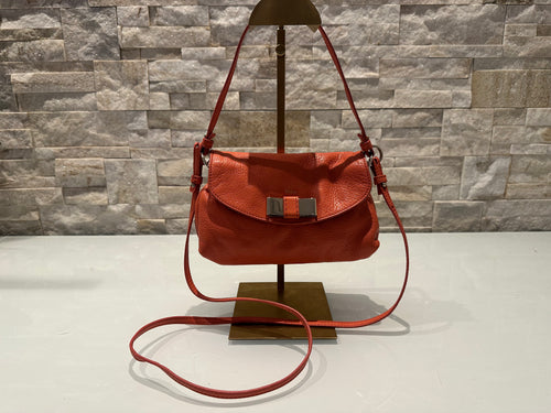 Chloé Orange Leather Lily  Bag