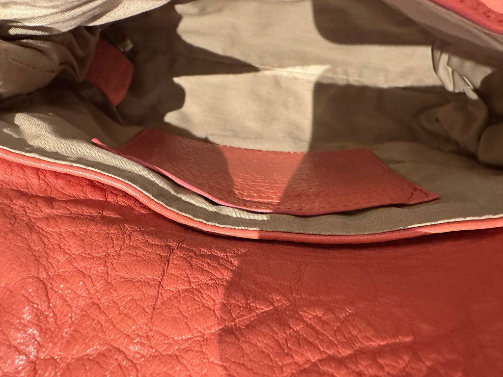 Chloé Orange Leather Lily  Bag