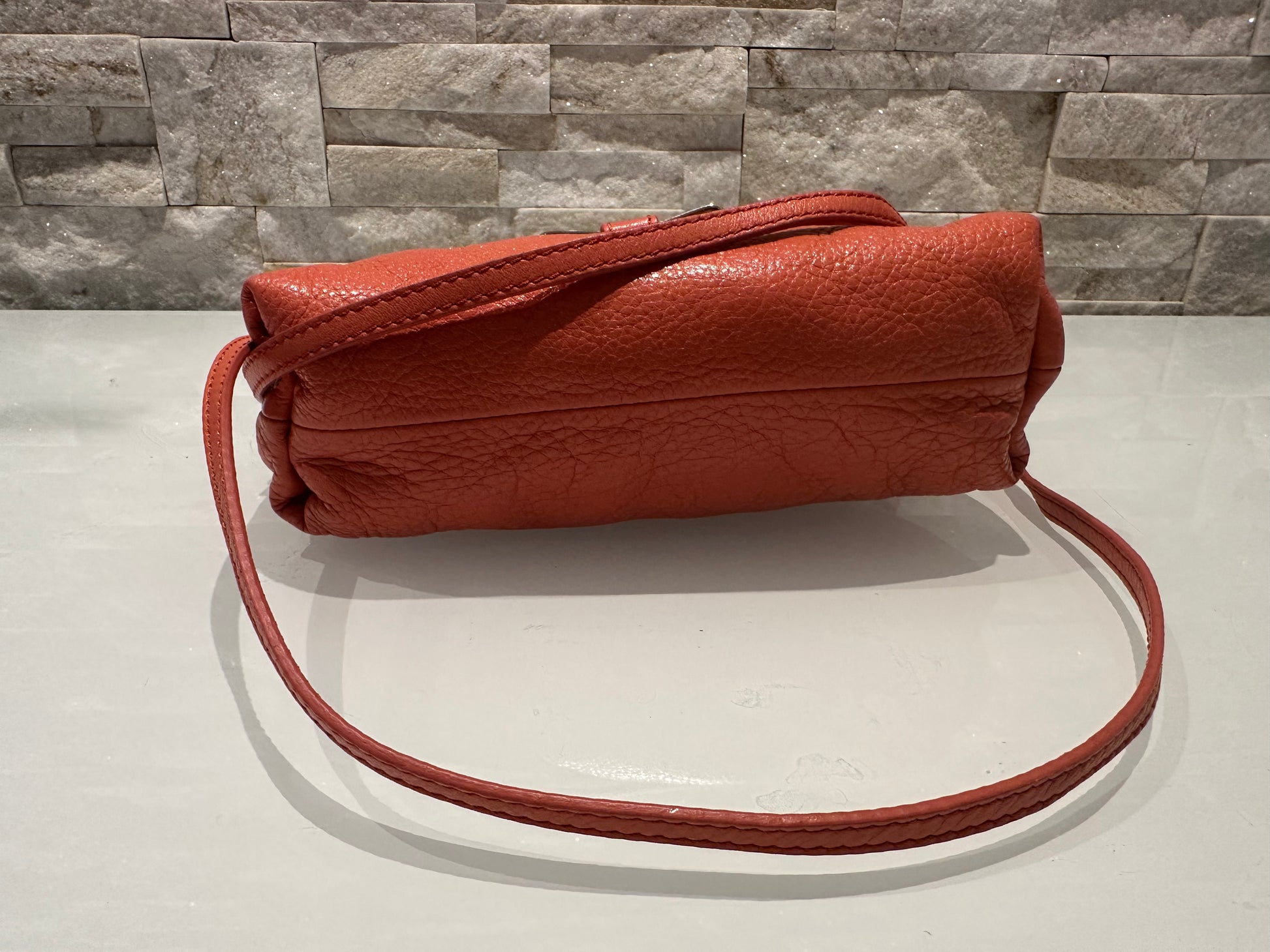 Chloé Orange Leather Lily  Bag