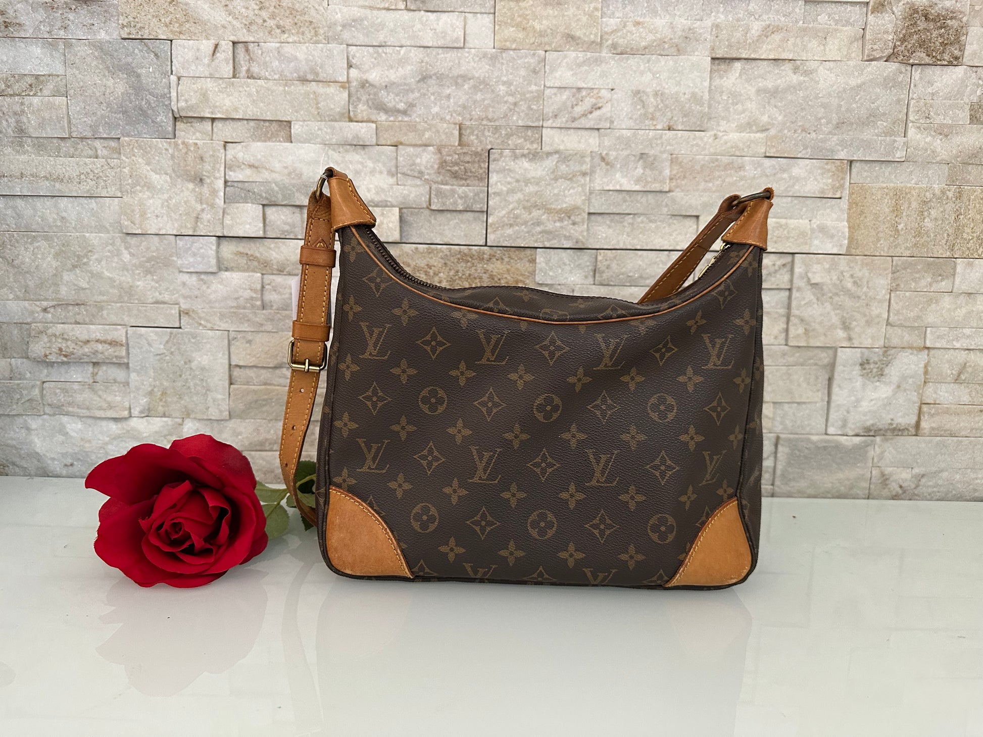 Louis Vuitton Boulogne Canvs Schultertasche