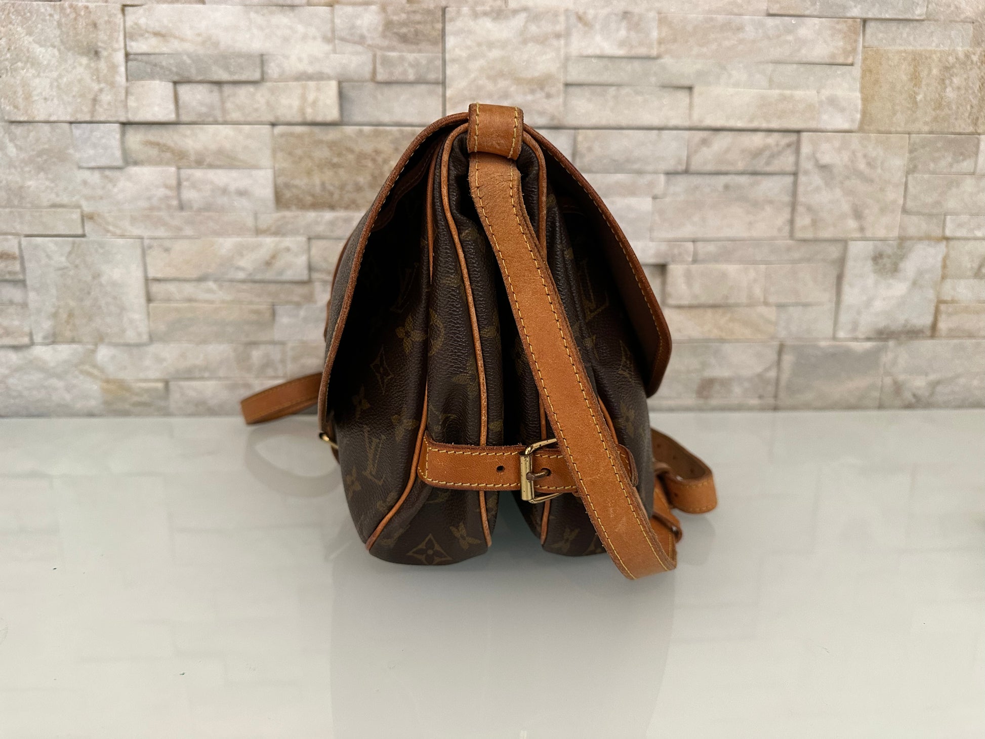 Vuitton Saumur 30 Canvas Tasche