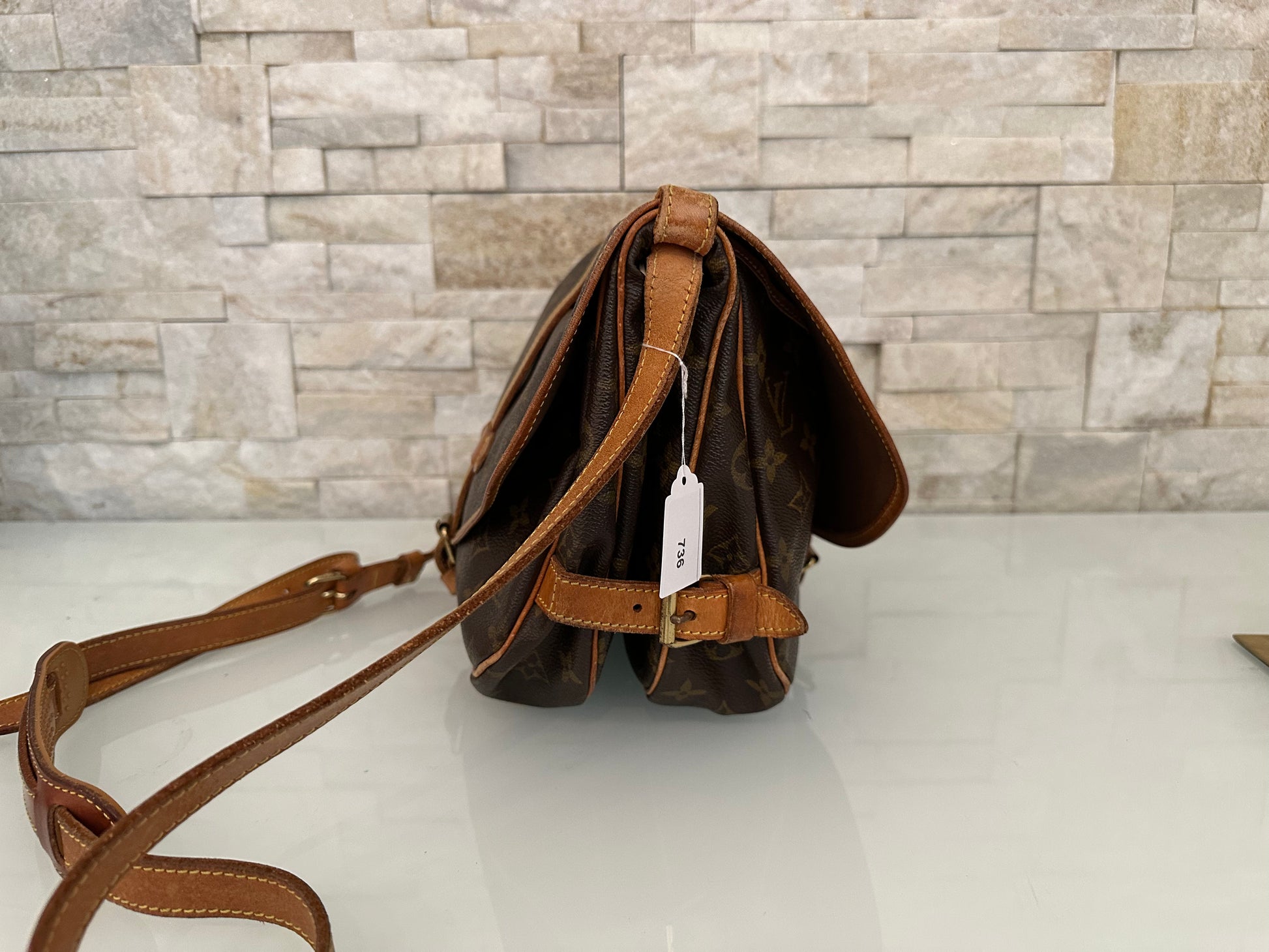 Vuitton Saumur 30 Canvas Tasche